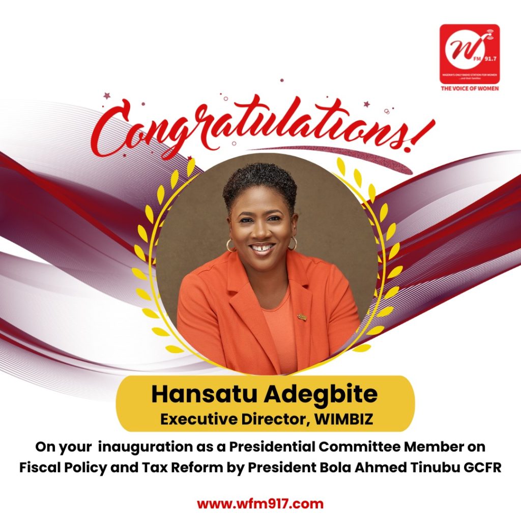 Women Radio 91.7 congratulates Hansatu Adegbite