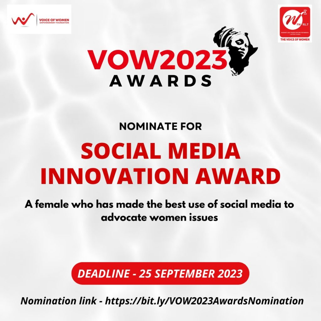 VOW 2023 Social Media Innovation Award