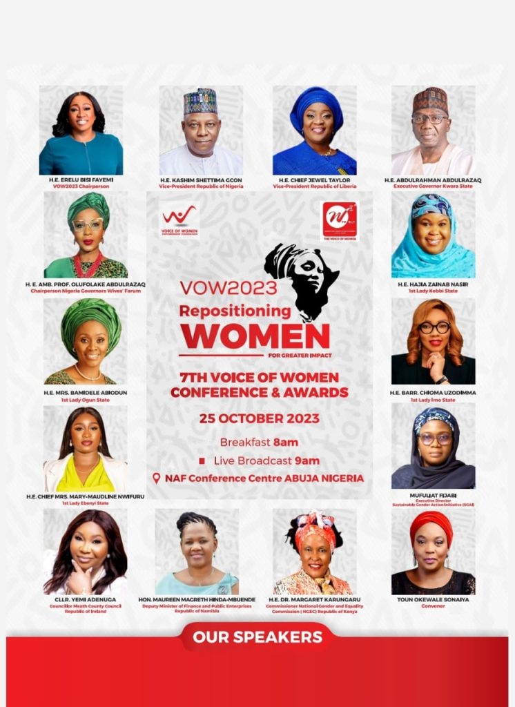 We are excited to introduce our speakers for the Voice of Women Conference and awards VOW2023