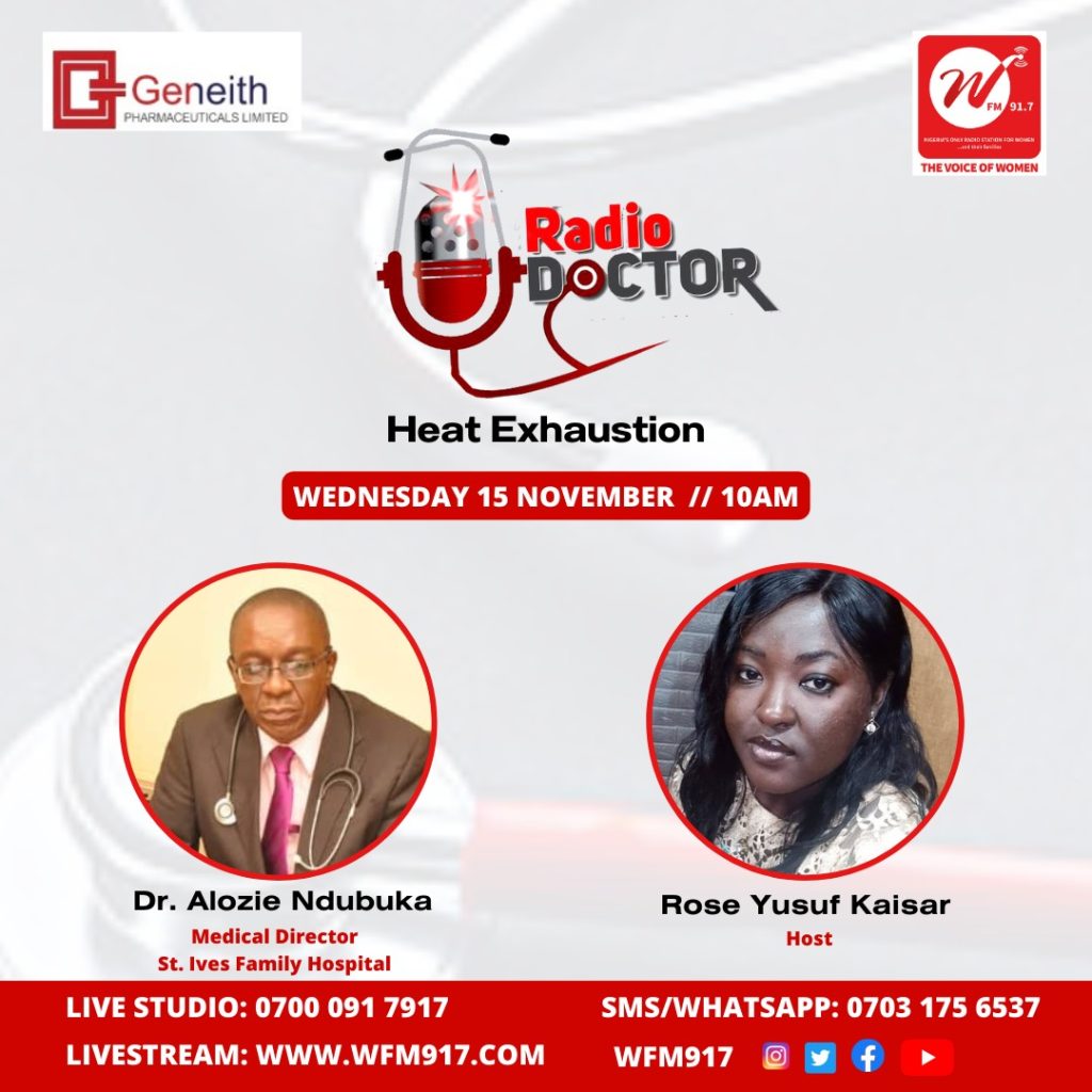 Tune in to RadioDoctor today as we discuss heat exhaustion