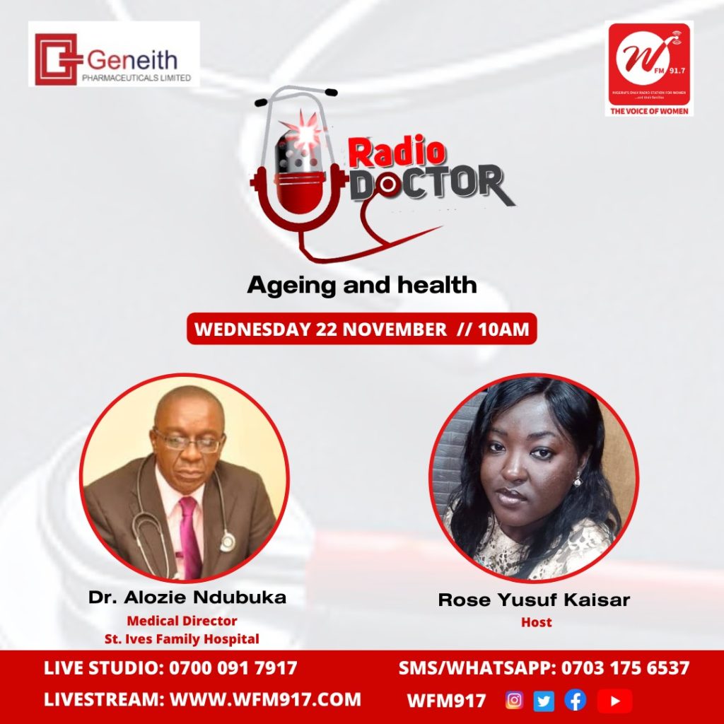 Tune in to RadioDoctor today as we discuss Ageing and health