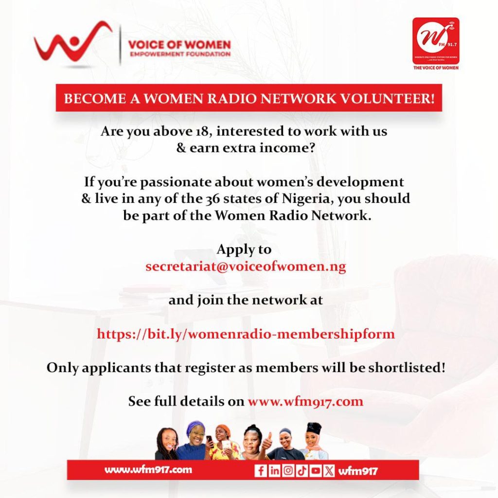 WOMEN RADIO NETWORK VOLUNTEER