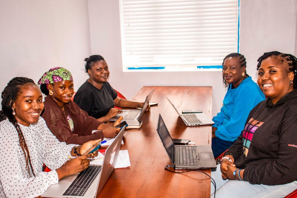 Representatives of ActionAid Nigeria to Women Radio 91.7, an implementing partner of the WVL Project