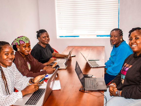 Representatives of ActionAid Nigeria to Women Radio 91.7, an implementing partner of the WVL Project