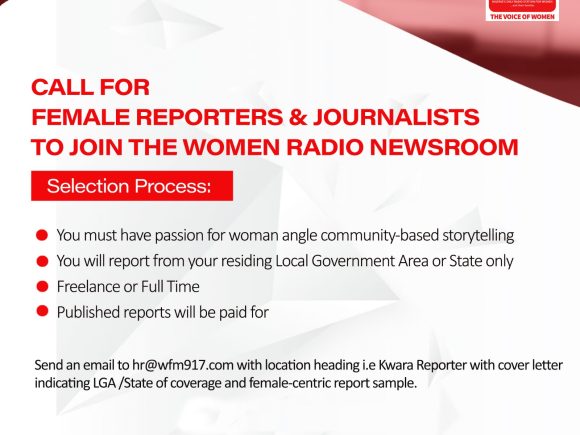 CALL FOR FEMALE REPORTERS & JOURNALISTS TO JOIN THE WOMEN RADIO NEWSROOM