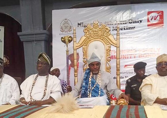 Olowu of Owu Leads Call for Men to Protect Women and Girls at Owu Townhall