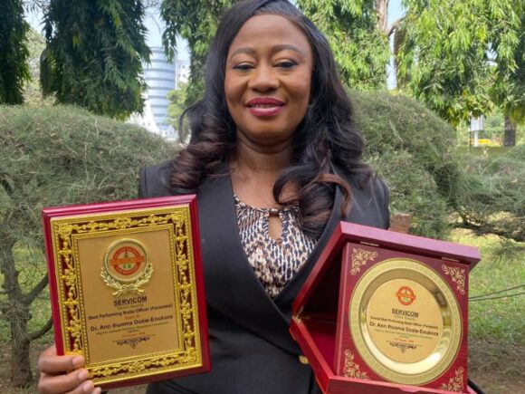 Dr. Ann Ihuoma Dozie-Enukora Shines as SERVICOM’s Overall Best Performing Nodal Officer (2024 & 2025)