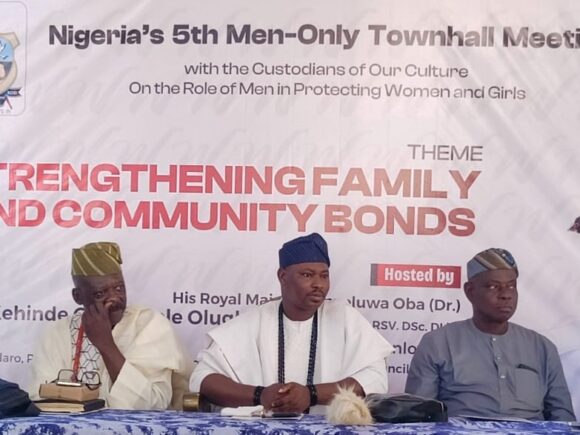 Olu of Ilaro Hosts Historic Men-Only Townhall, Calls on Men to Champion Peace and Protect Women and Girls
